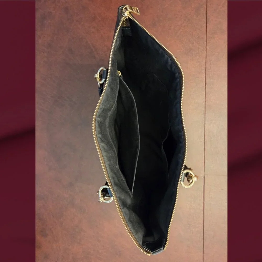 Coach Ava Signature Leather Zip Top Tote Bag - Picture 8 of 11